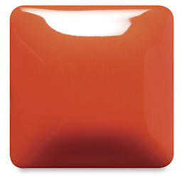 Blick Essentials Gloss Glaze - Pint, Mandarin, fired at Cone 06 oxidation