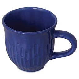 Blick Essentials Gloss Glaze - Pint, Deep Lake - finished mug example