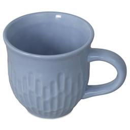 Blick Essentials Gloss Glaze - Periwinkle - finished mug example