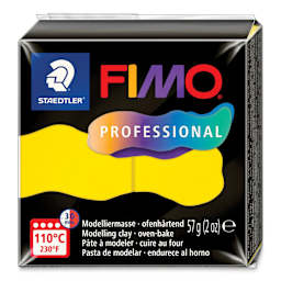Staedtler Fimo Professional Polymer Clay - True Yellow, 2 oz front of packaging