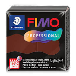 Staedtler Fimo Professional Polymer Clay - Chocolate, 2 oz, packaging