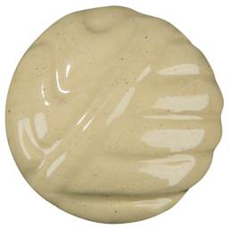 Amaco No. 46 Buff Stoneware Moist Clay - 50 lb fired with HF-9 Clear glaze applied