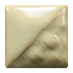 Mayco Stoneware Classic Glaze - Frosted Lemon, fired at cone 6 oxidation