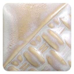 Mayco Stoneware Classic Glaze - Frosted Lemon, fired at cone 10 reduction