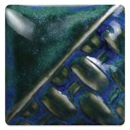 Mayco Stoneware Classic Glaze - Blue Surf, Gallon, fired at cone 10 reduction
