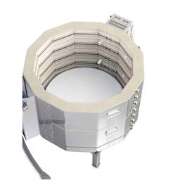 L&L Easy Fire Kiln - E28S-3, W9985, 208V, P1, 48.0 Amp kiln interior
