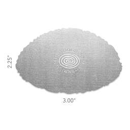 Mudtools Stainless Steel Drawing Rib - Pebble, Organic - dimensions