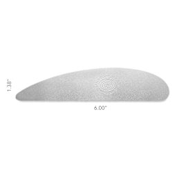 Mudtools Long Stainless Steel Scraper Rib - Extra-Fine Edge (24 teeth per inch) - dimensions
