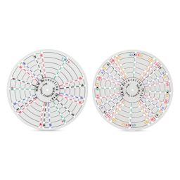 MKM Pottery Tools Decorating Disks - DD-04, Set of 2, Circles, 4" Dia