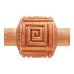 MKM Pottery Tools Medium Handle Roller - Square Spiral