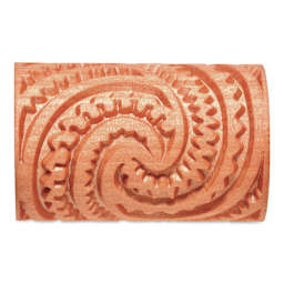 MKM Pottery Tools Large Handle Roller - Maori Spirals 2