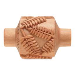 MKM Pottery Tools Medium Handle Roller - Fern Leaves
