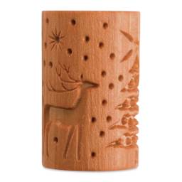 MKM Pottery Tools Large Handle Roller - Reindeer Christmas