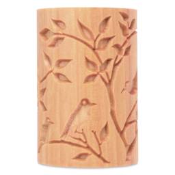 MKM Pottery Tools Large Handle Roller - Birds in a Tree