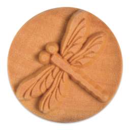 MKM Pottery Tools Large Round Stamp - SCL-098, Dragonfly