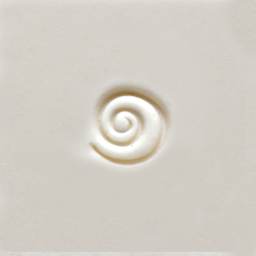MKM Pottery Tools Mini Round Stamp - Single Spiral applied to clay