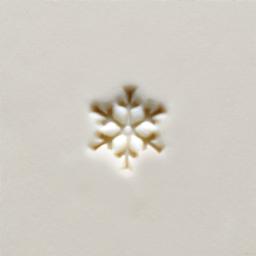 MKM Pottery Tools Mini Round Stamp - Snowflake applied to clay