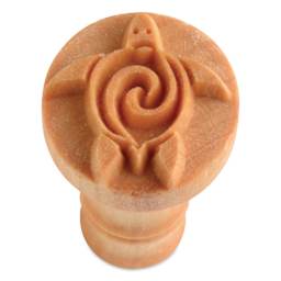 MKM Pottery Tools Medium Round Stamp - SCM-017, Sea Turtle