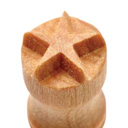 MKM Pottery Tools Small Round Stamp - SCS-084, Five-Point Star