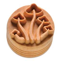 MKM Pottery Tools Large Round Stamp - SCL-090, Mushrooms