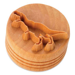MKM Pottery Tools Large Round Stamp - SCL-166, T-Rex