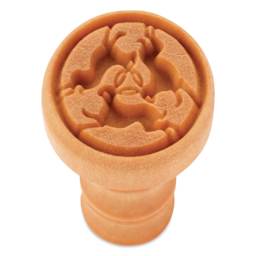 MKM Pottery Tools Medium Round Stamp - SCM-308, Three Hares