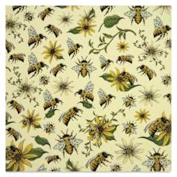 Elan Transfers Overglaze Decal Sheet - Bees and Daisies - close-up