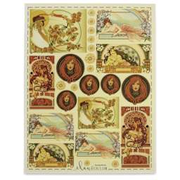 Elan Transfers Overglaze Decal Sheet - Nouveau Women