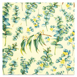 Elan Transfers Overglaze Decal Sheet - Eucalyptus - close-up