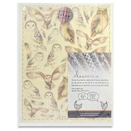 Elan Transfers Overglaze Decal Sheet - Owls - front of packaging
