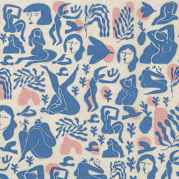 Elan Transfers Underglaze Transfer Sheet - Matisse, Assorted Colors - close-up