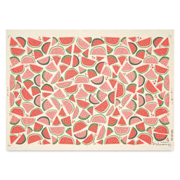 Elan Transfers Underglaze Transfer Sheet - Watermelon, Assorted Colors