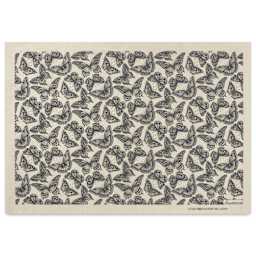 Elan Transfers Underglaze Transfer Sheet - Butterflies, Black