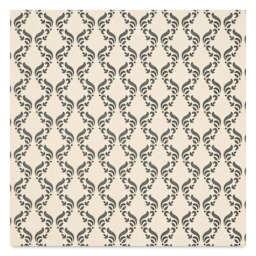Elan Transfers Underglaze Transfer Sheet - Damask Piping, Black close up
