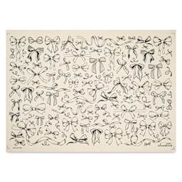 Elan Transfers Underglaze Transfer Sheet - Bows, Black
