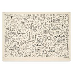 Elan Transfers Underglaze Transfer Sheet - Cowboys to Girls, Black