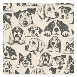 Elan Transfers Underglaze Transfer Sheet - Zany Dogs Large, Black close up