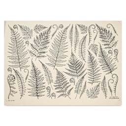 Elan Transfers Underglaze Transfer Sheet - Jungle Ferns, Black