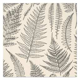 Elan Transfers Underglaze Transfer Sheet - Jungle Ferns, Black close up