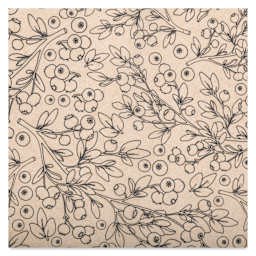 Elan Transfers Underglaze Transfer Sheet - Blueberries, Black close up