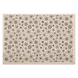 Elan Transfers Underglaze Transfer Sheet - Snowflakes, Black
