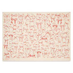 Elan Transfers Underglaze Transfer Sheet - Bows, Red