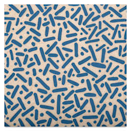Elan Transfers Underglaze Transfer Sheet - Sprinkles, Blue close up