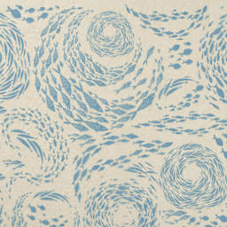 Elan Transfers Underglaze Transfer Sheet - Fish School, Turquoise - close-up