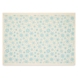 Elan Transfers Underglaze Transfer Sheet - Snowflakes, Turquoise