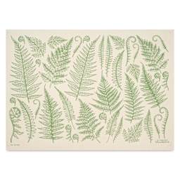 Elan Transfers Underglaze Transfer Sheet - Jungle Ferns, Green