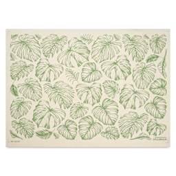 Elan Transfers Underglaze Transfer Sheet - Rainforest Leaves, Green