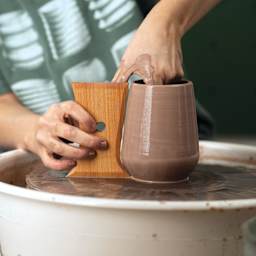 Garrity Tools Wine Tumbler Rib - shaping a stemless wine glass 