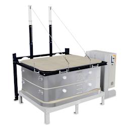 L&L Davinci Rectangular Kiln - TB3418-D, Cone 10, 208V-1P, 95.8A, 18" H x 43-1/2" W x 30-1/2" D - with lid closed