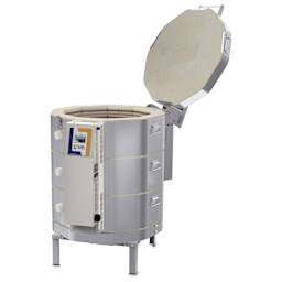 L&L eQuad Pro Production Kiln - eQ2327-3, Cone 10, 208V-3P, 32.3A, 22.3" Dia. x 27" D